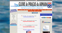 Desktop Screenshot of clubepracasarmada.pt